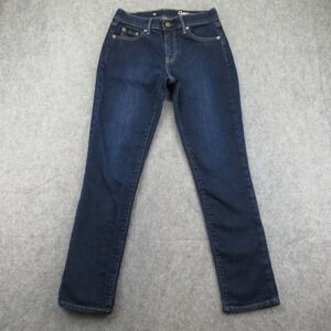 Gap 1969 Women's Jeans Dark Wash Size 25 Stretch‎ Skinny Mid Rise